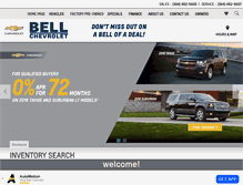 Tablet Screenshot of bellchevrolet.com